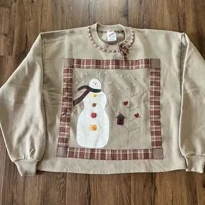 Jerzees Tops Christmas Ugly Sweater Vintage Crop Poshmark